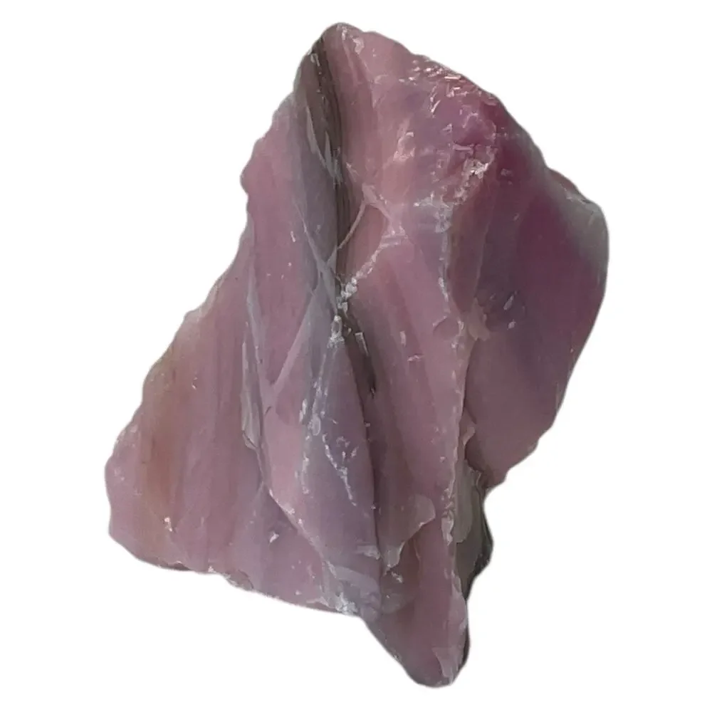 Pink Lavender Layered Art Glass Cullet Glowing‎ Manganese Slag Glass #5GL162